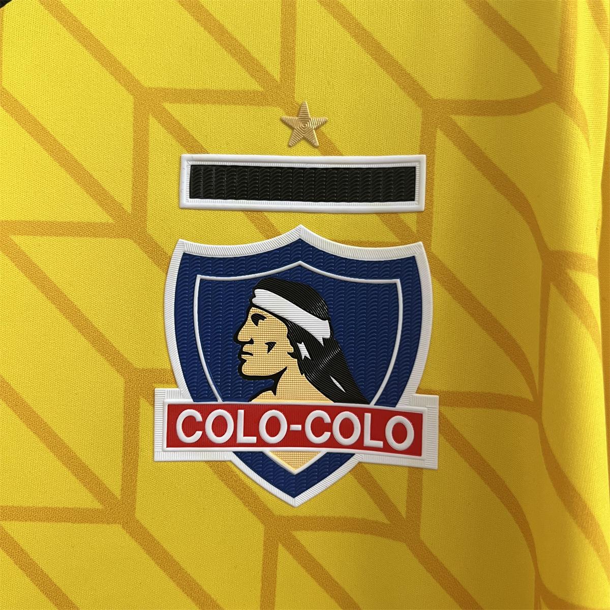 2024/25 Colo Colo goalkeeper yellow Jersey Fan Version