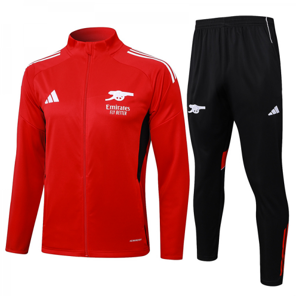 2025/26 Arsenal Red Jacket Training Suit Set Football Team Shirt Sports Fashion