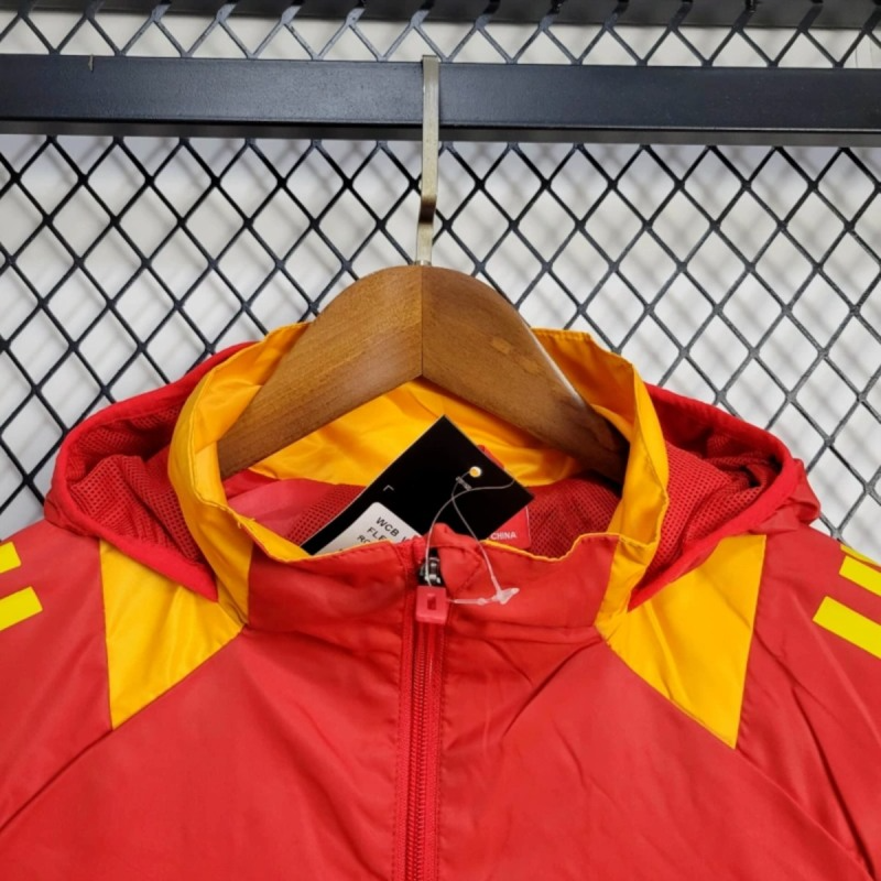 2025 Spain Red Windbreaker Sport Unifom jersey Sport Unifom