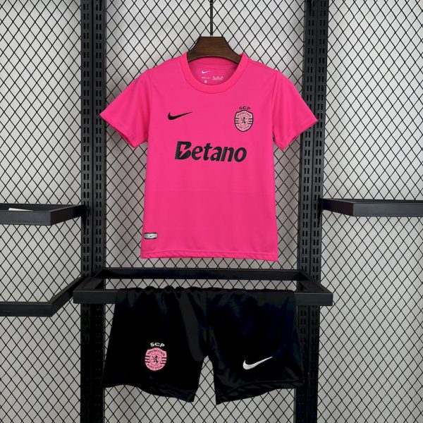 24/25 Sporting Pink October jersey Kid Kits Size 16-28