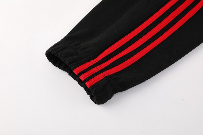 2024 Manchester United Black Hoodie Jacket Kit Set Football Team Shirt Sports Fashion