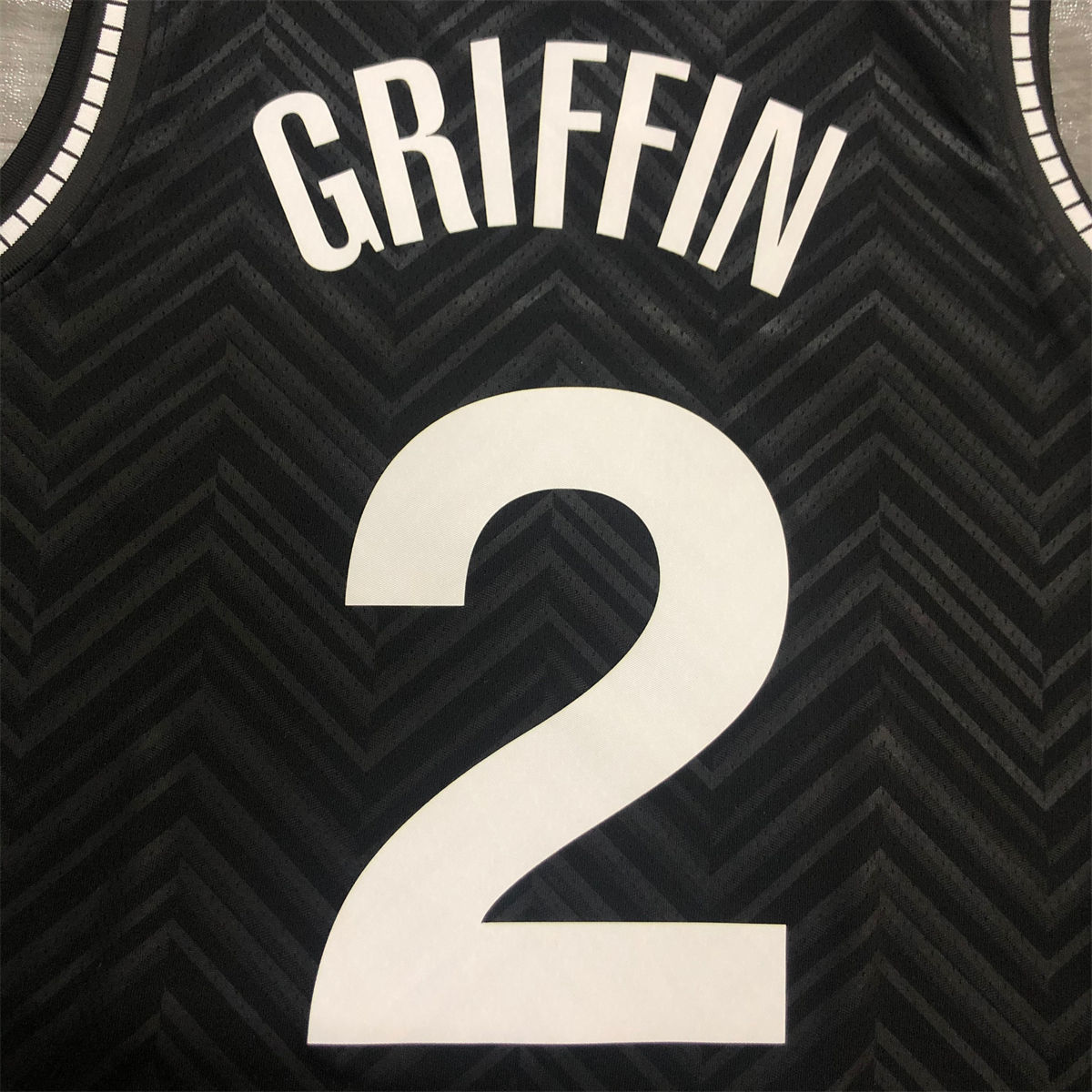 NBA Brooklyn Nets V-Neck Black Jersey GRIFFIN#2 S-XXL
