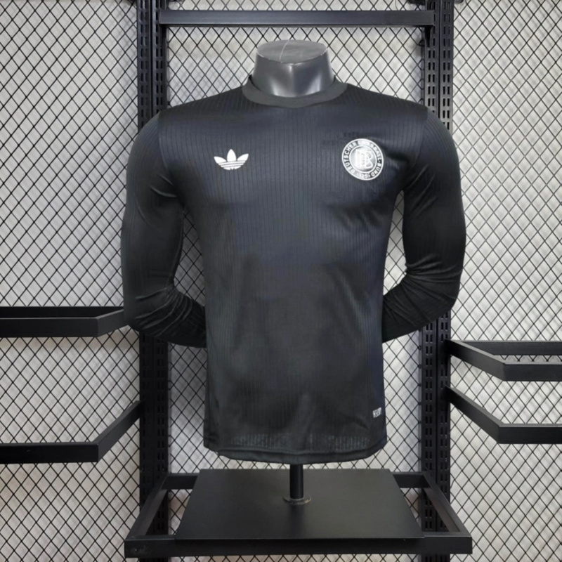 25/26 Germany Anniversary Edition Black Long Sleeve Jersey Player Version