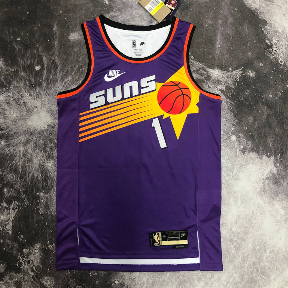 NBA Phoenix Suns Round Neck Purple Retro Style jersey S-XXL