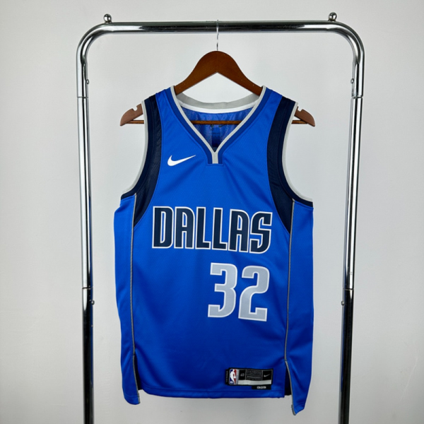 NBA Dallas Mavericks V-Neck Blue Jersey FLAGG#32 S-XXL