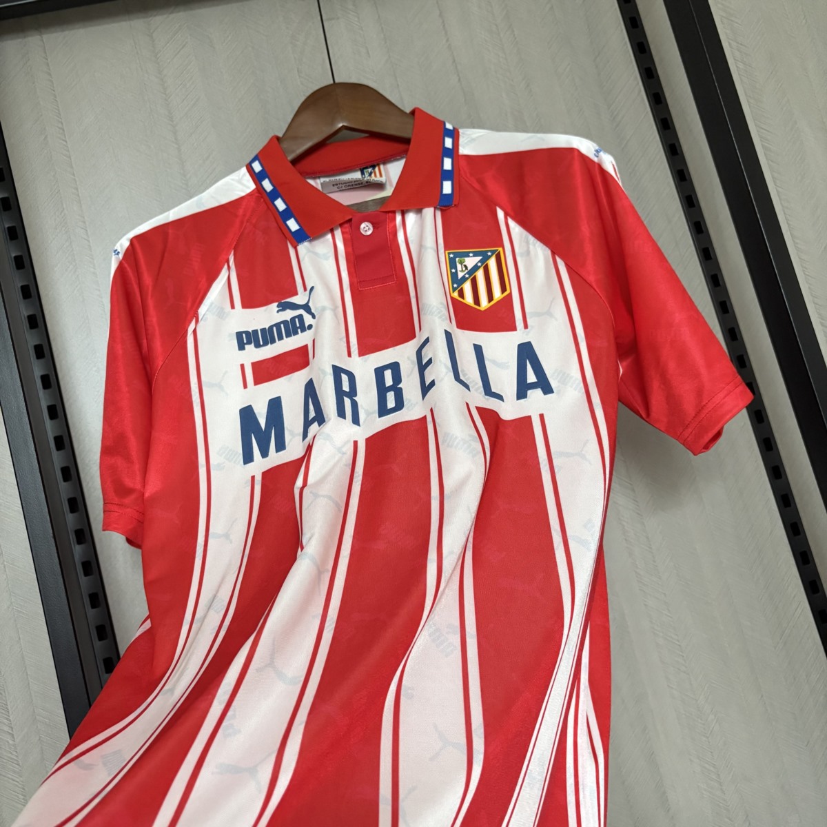 Retro Atletico Madrid 1994/95 home jersey Fan Version