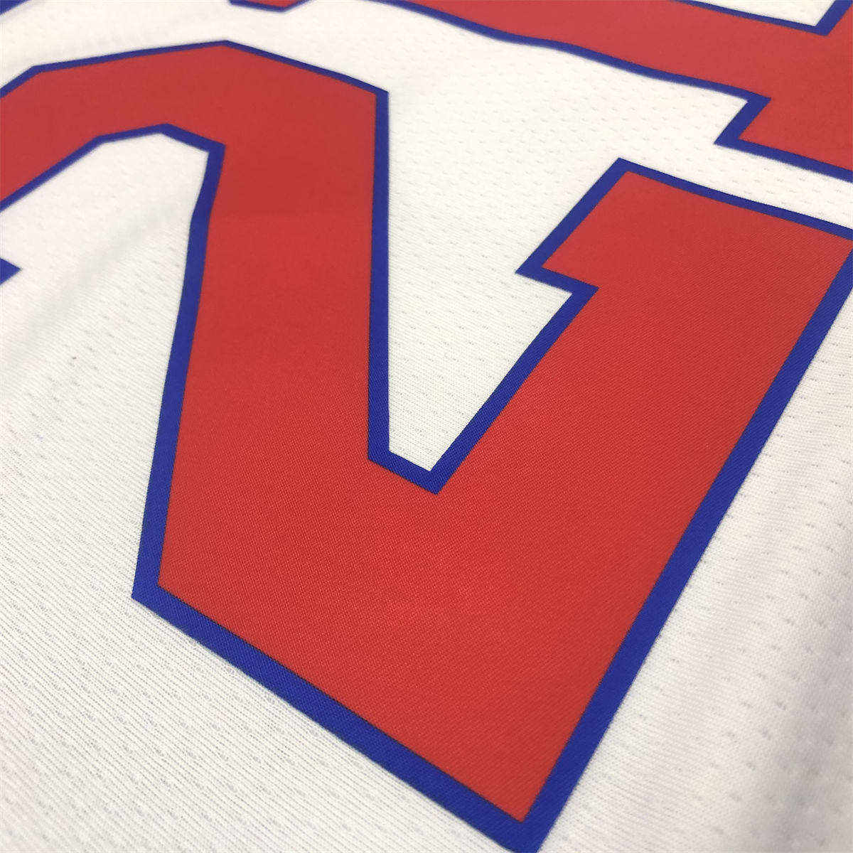 NBA Philadelphia 76ers Round Neck White Jersey EMBIID#21 S-XXL