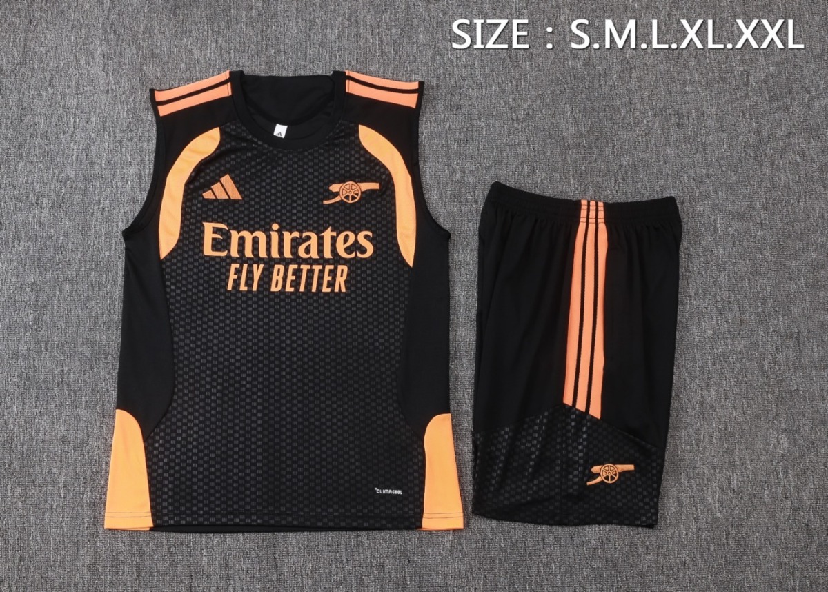 2026 Arsenal Black Training Set Shirt and Shorts