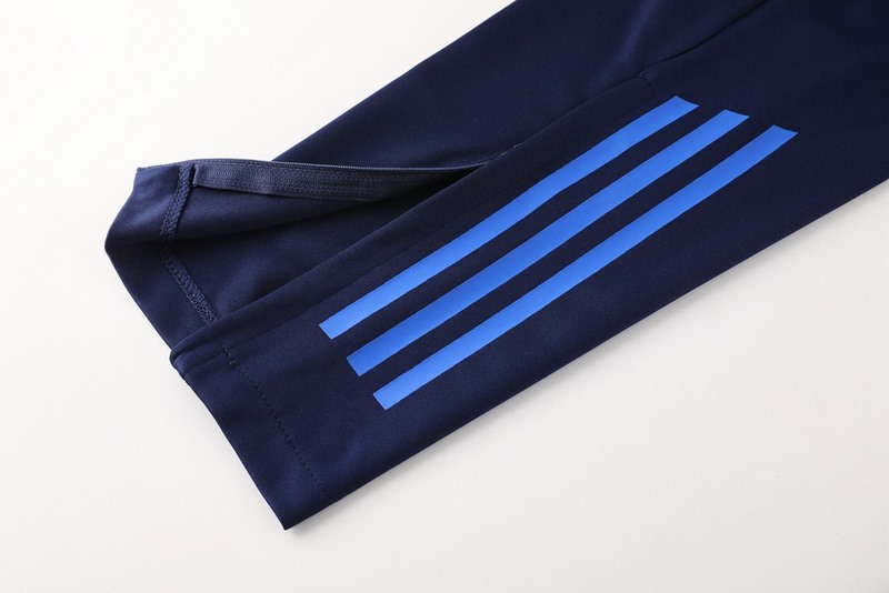 2024 Adidas Royal Blue Long-sleeved half-pull training kit Football team kit