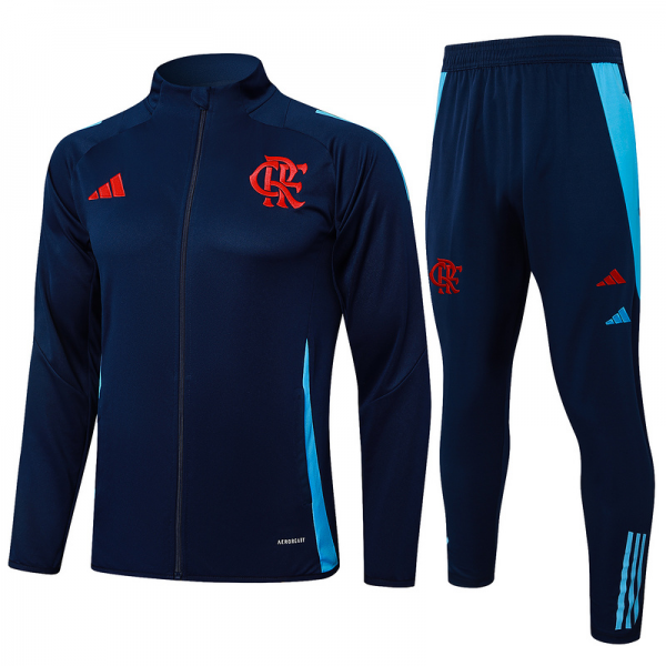 2024/25 Flamengo Royal blue Jacket Training Suit Set Football Team Shirt Sports Fashion