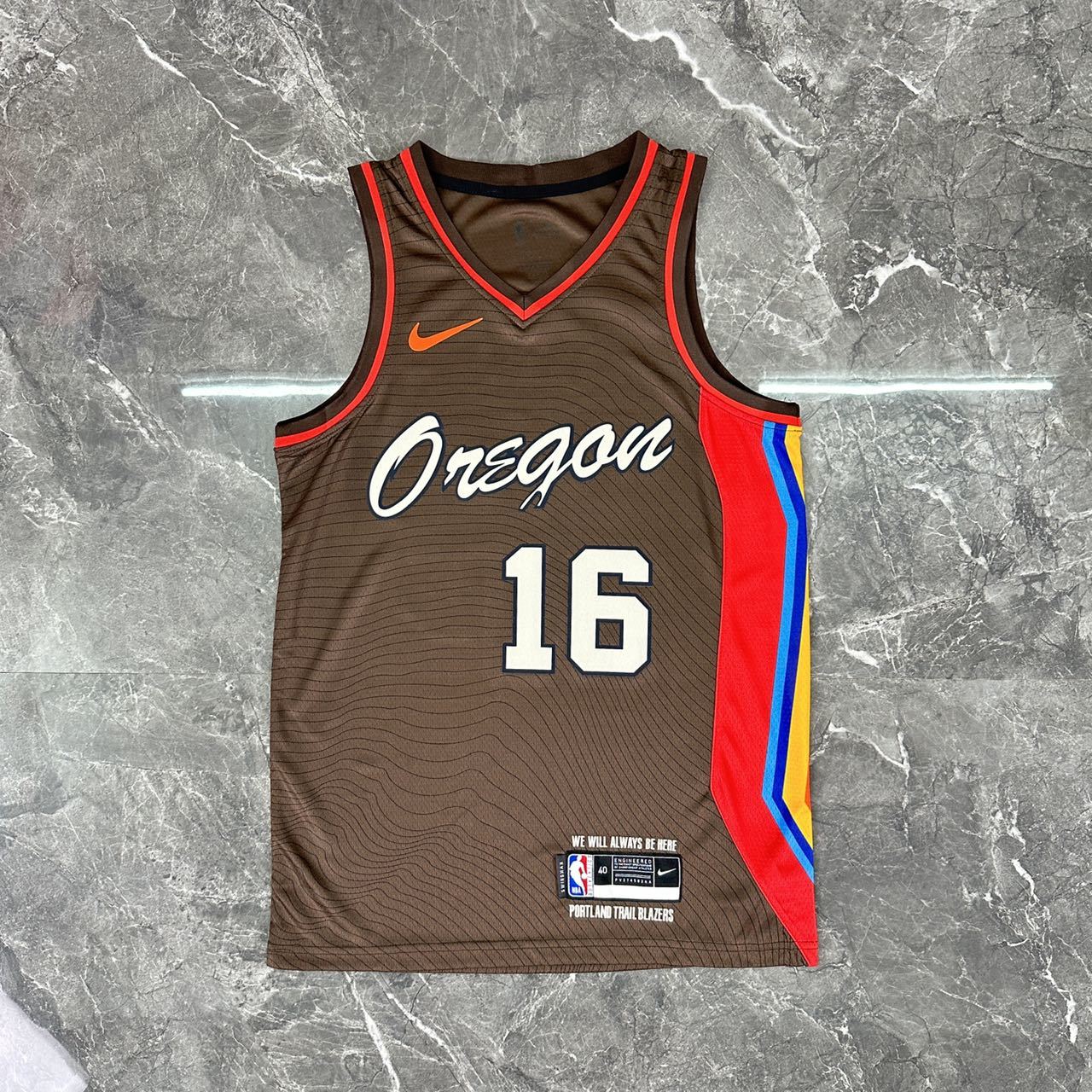 NBA Portland Trail Blazers 2021 V-Neck City Edition Black Jersey YANG#16 S-XXL