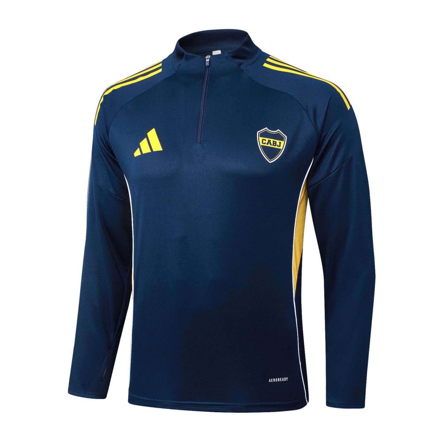 202526 Boca royal blue Long-sleeved half-pull training kit Football team kit