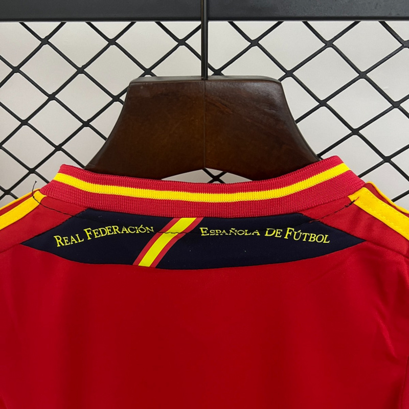 Retro Spain 2012 Home jersey Kid Kits Size 16-28
