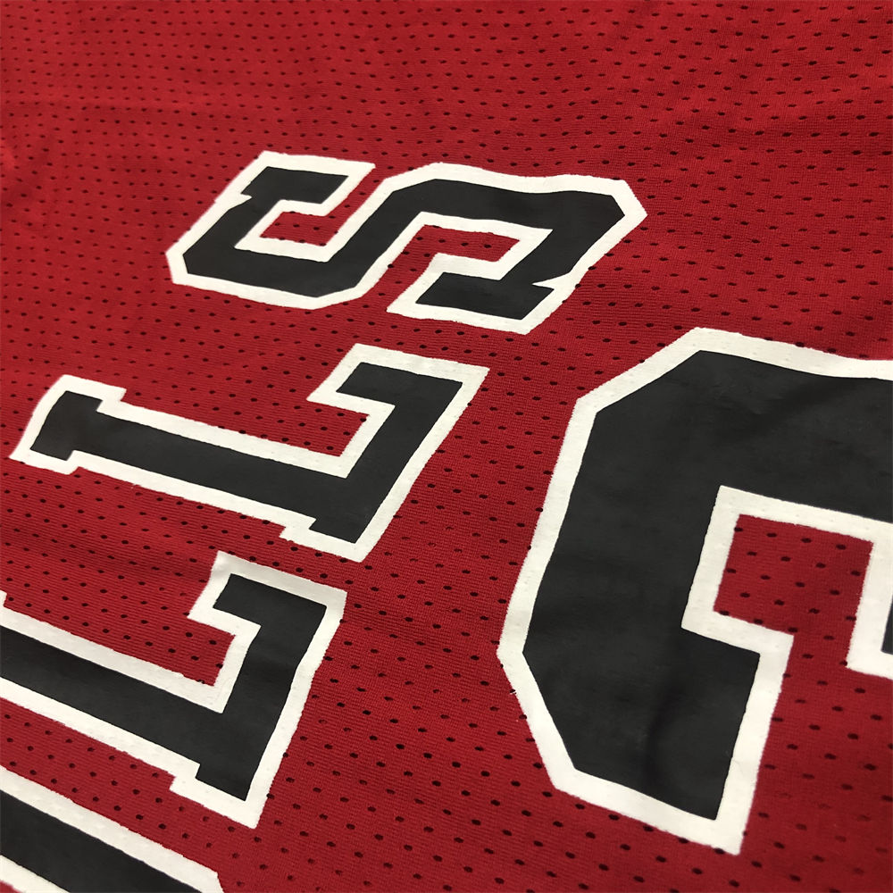 NBA Chicago Bulls Mitchellness Red Jersey JORDAN#23 S-XXL