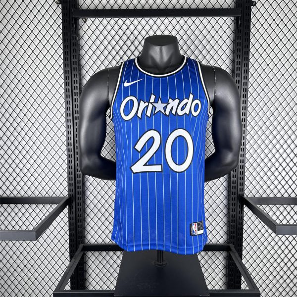 NBA Orlando Magic 2019 Retro Edition Round Neck Blue Jersey FULTZ#20 S-XXL