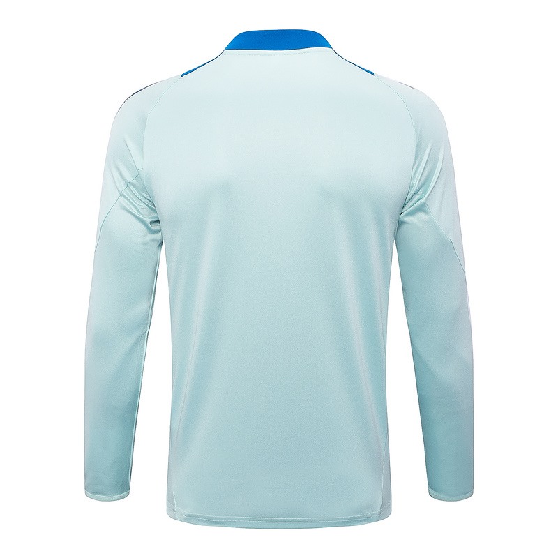 24/25 Spain Light Green Long-sleeved half-pull training kit Football team kit