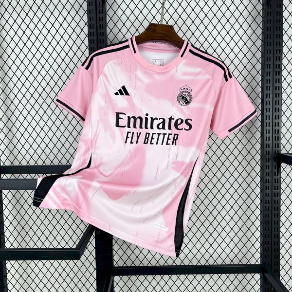 24/25 Real Madrid Special Edition Pink White Jersey Fan Version