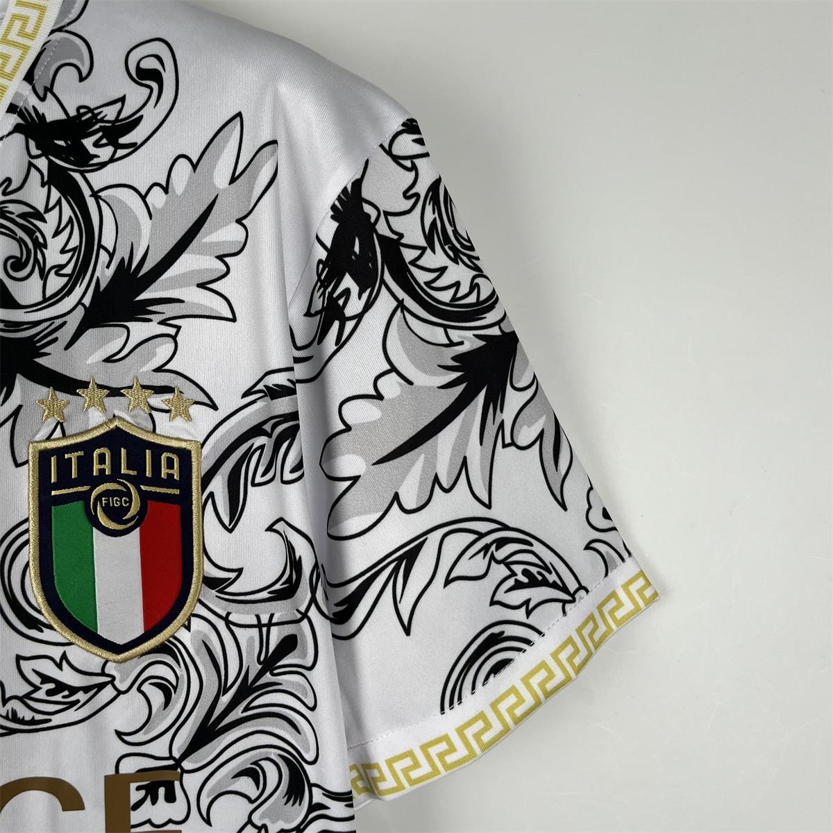 23/24 Italy Special Edition White Jersey Fan Version