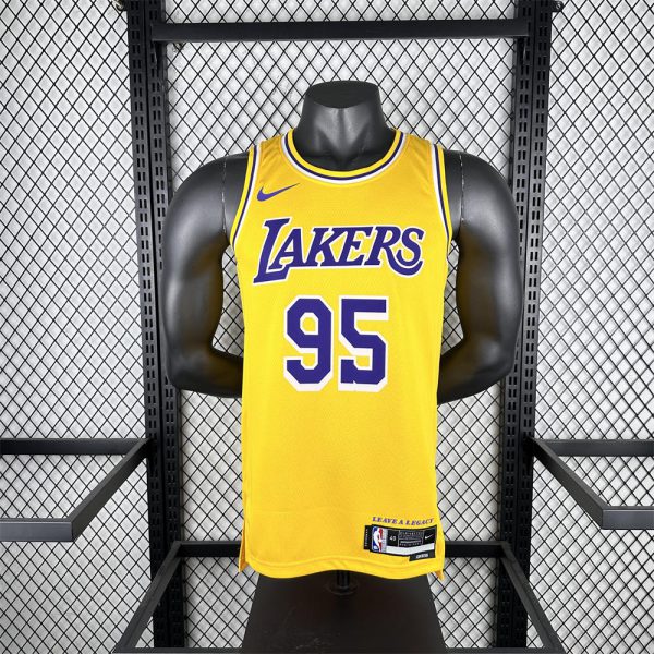 NBA Los Angeles Lakers TASCANO#95 2022/23 Gold Association Edition Swingman Jersey S-XXL