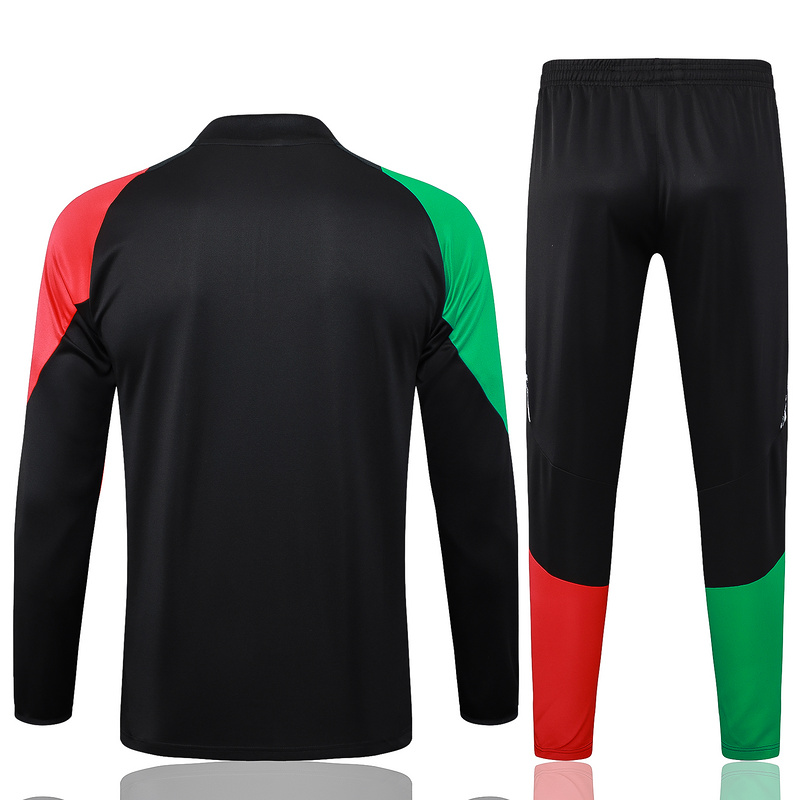 24/25 Arsenal Black Long-sleeved half-pull training kit Football team kit