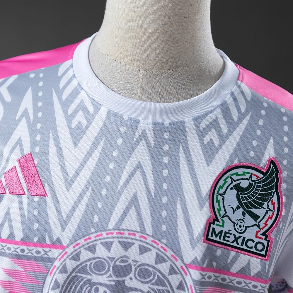 2025/26 Mexico Special Edition Grey and Pink Jersey Fan Version
