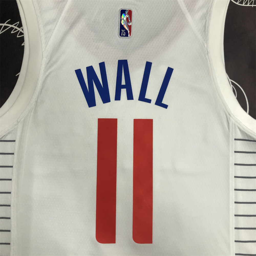 NBA Los Angeles Clippers V-Neck White Anniversary Jersey WALL#11 S-XXL