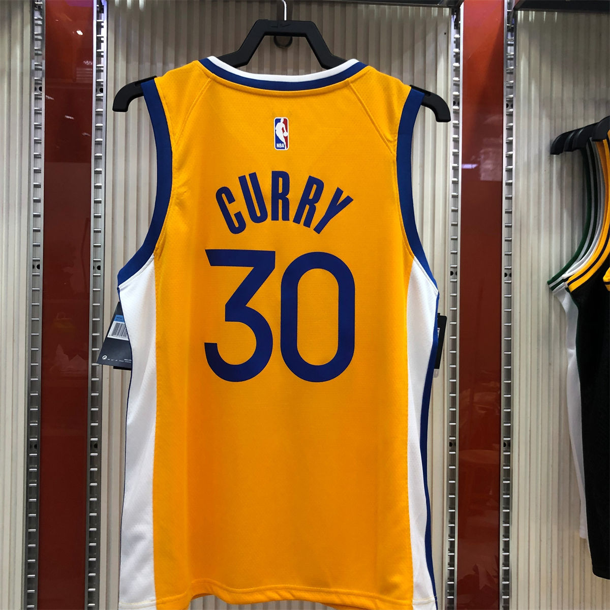 NBA Golden State Warriors V neck Yellow Jersey CURRY#30 S-XXL