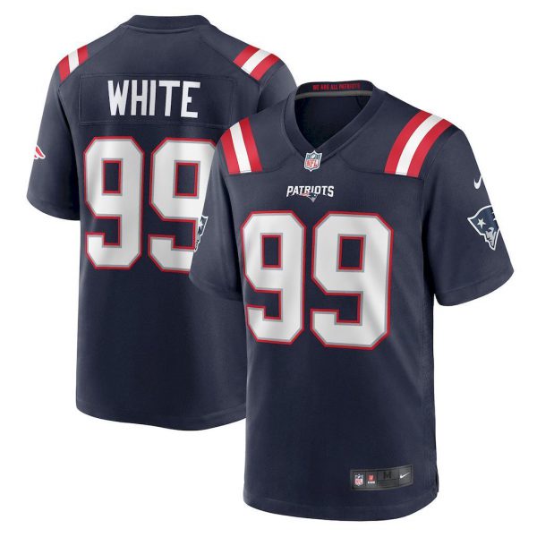 NFL New England Patriots Jeysey WHITE #99