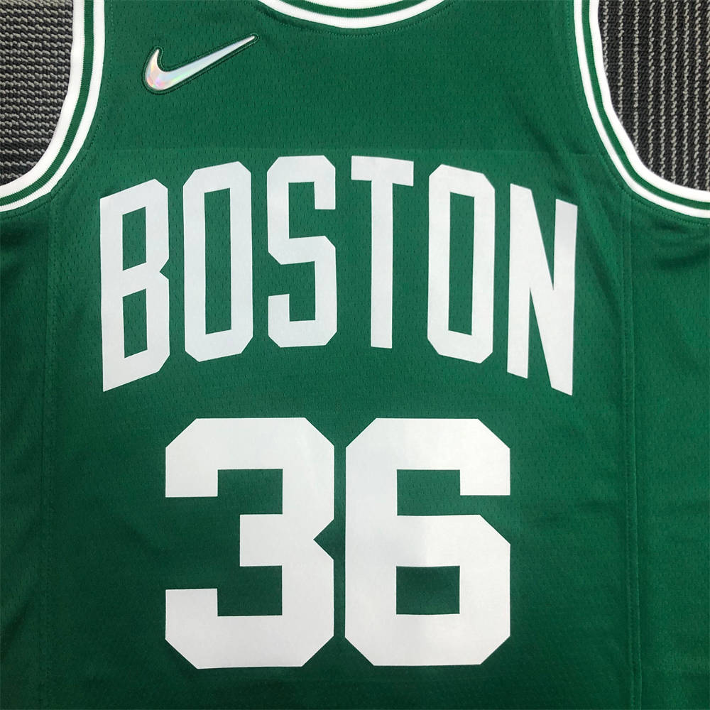 NBA Boston Celtics Round Neck 75th anniversary Green Jersey SMART#36 S-XXL
