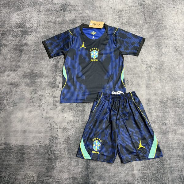 Brazil 2026 World Cup Away Kid Kits Size 16-28