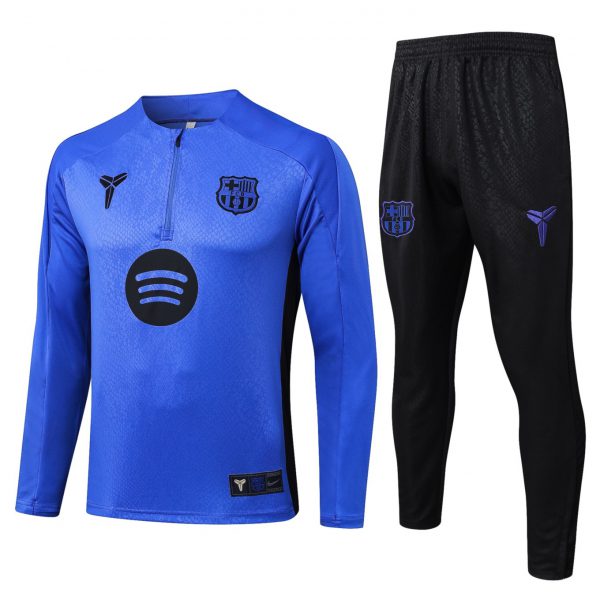 202526 Barcelona purpie Long-sleeved half-pull training kit Football team kit