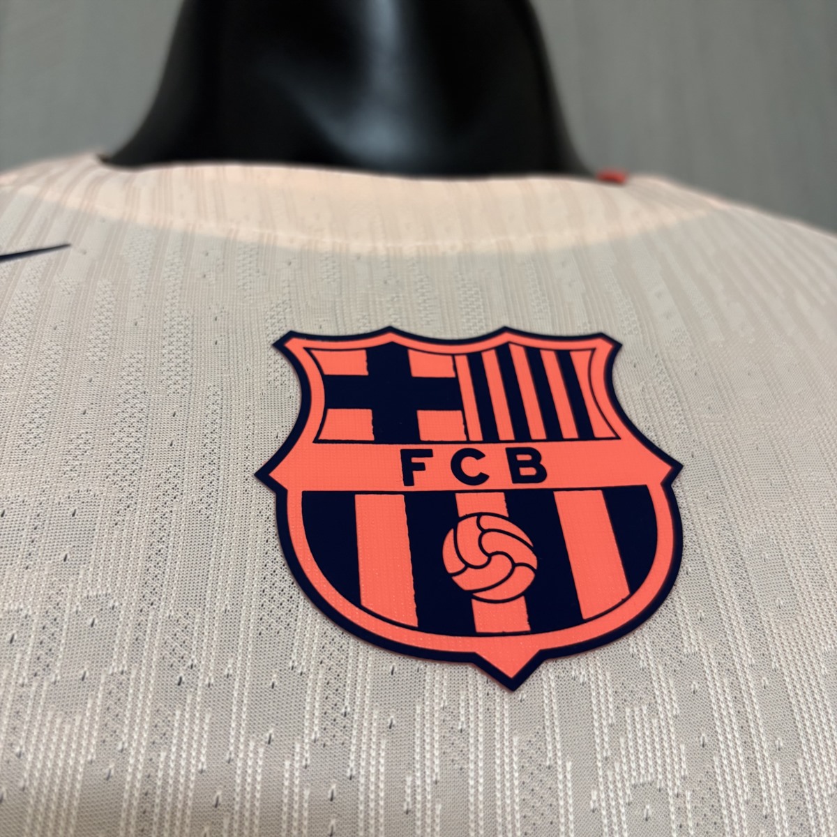 2025/26 Barcelona Pre-match Training Beige jersey Player Version