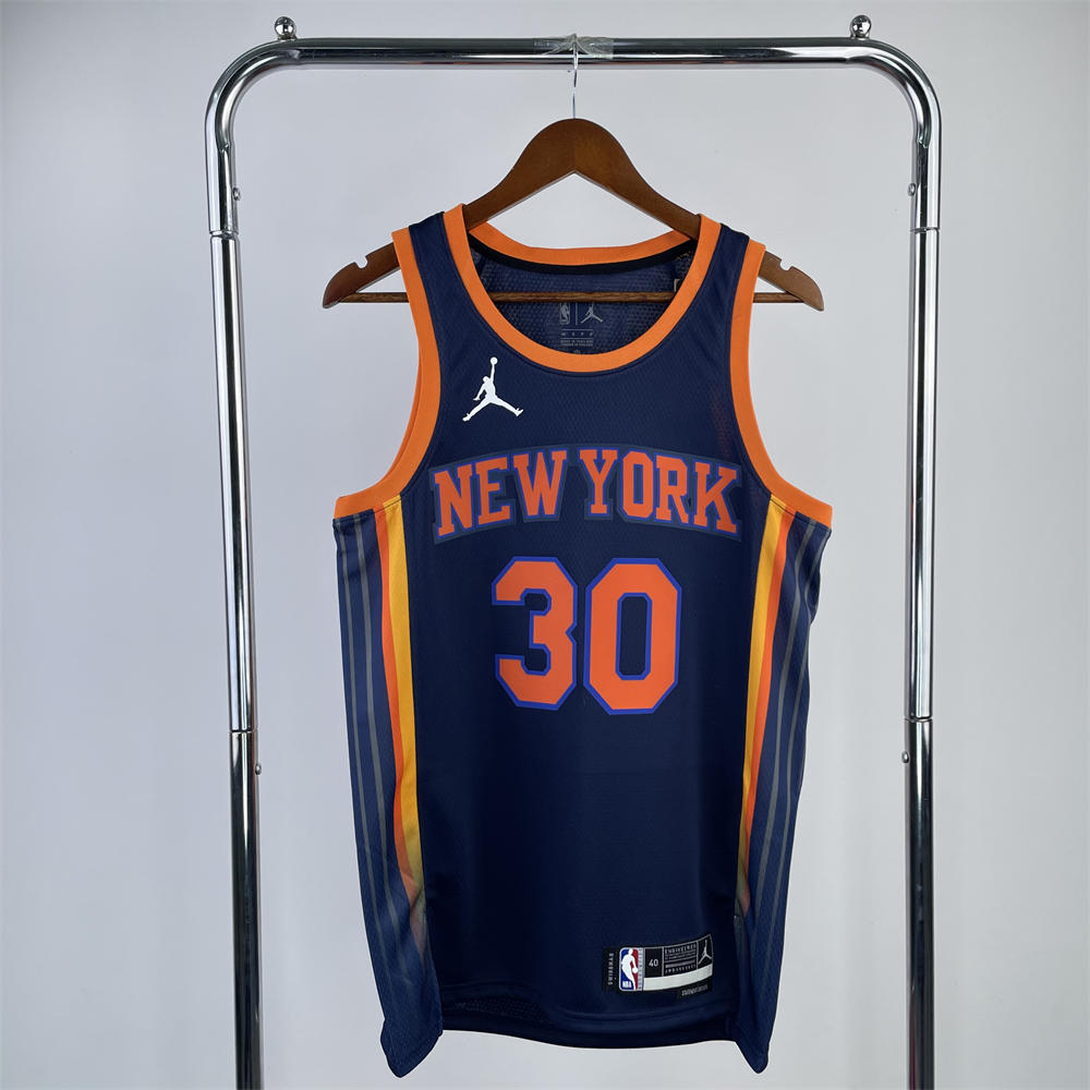 NBA New York Knicks V-Neck JORDAN Edition Black jersey RANDLE#30 S-XXL