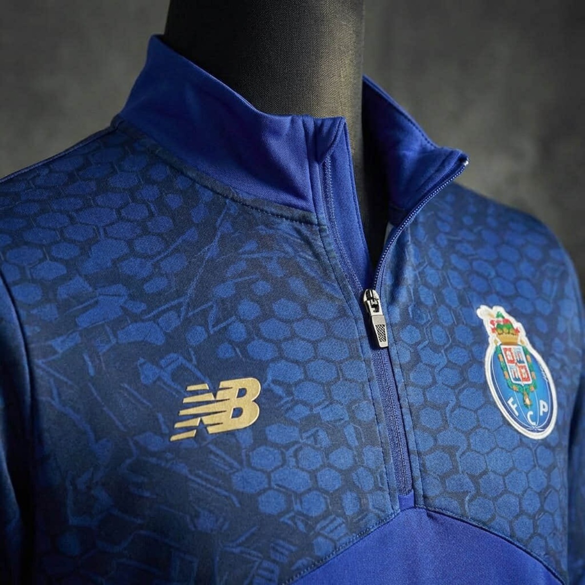 2026/27 Porto Half-Pull long Sleeve Blue Hoodie
