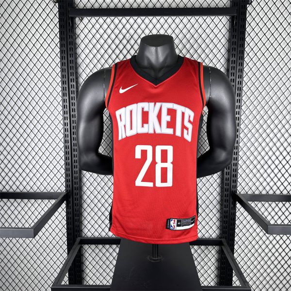 NBA Houston Rockets V-Neck Red Jersey SENGUN#28 S-XXL