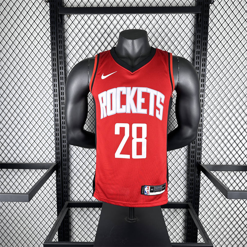 NBA Houston Rockets V-Neck Red Jersey SENGUN#28 S-XXL