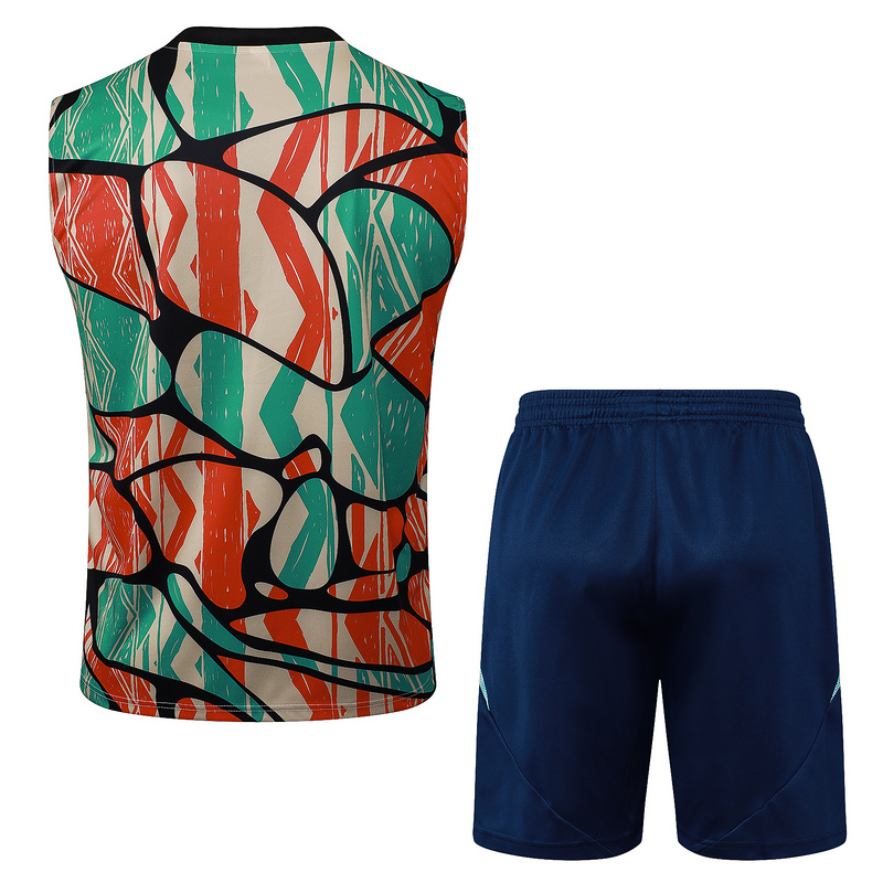 24/25 Arsenal Red Green Training Set Shirt and Shorts