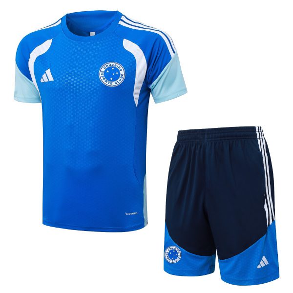 2026 Cruzeiro Colorful Blue Training Set Shirt and Shorts