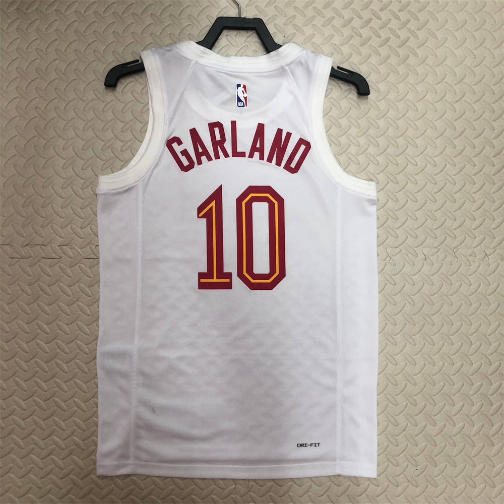 NBA Cleverland Cavaliers Round Neck White jersey GARLAND#10 S-XXL