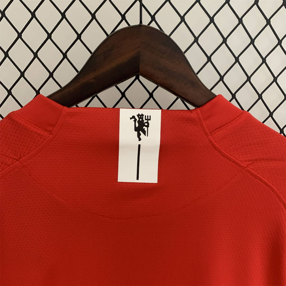 Retro Manchester United 07/08 long sleeve Champions League version home jersey Fan Version