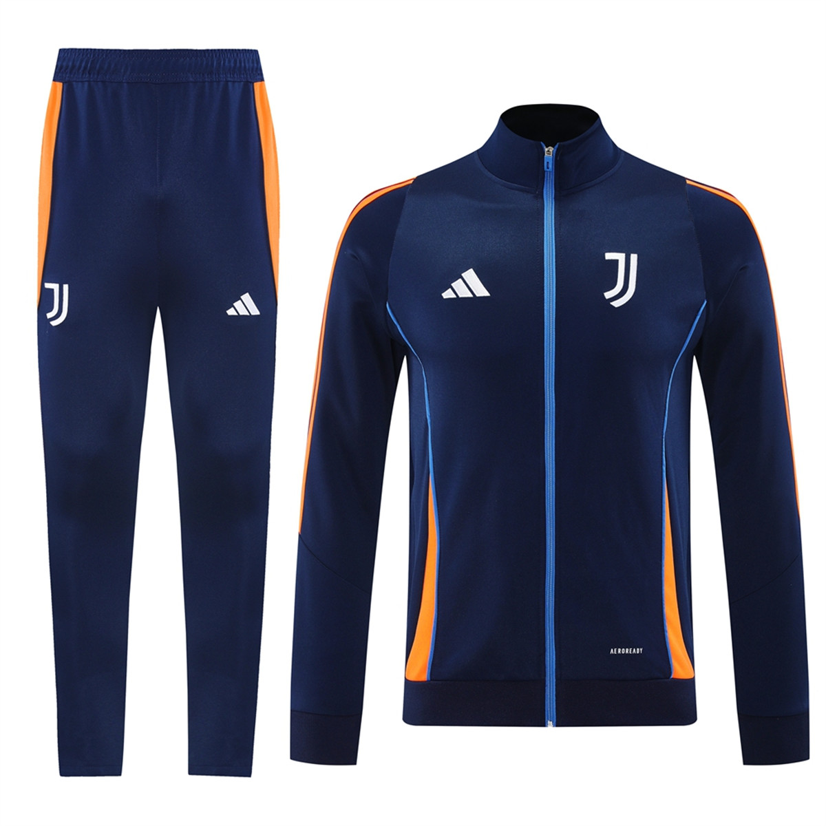 2024 Juventus Royal Blue Jacket Training Suit Set Football Team Shirt Sports Fashion