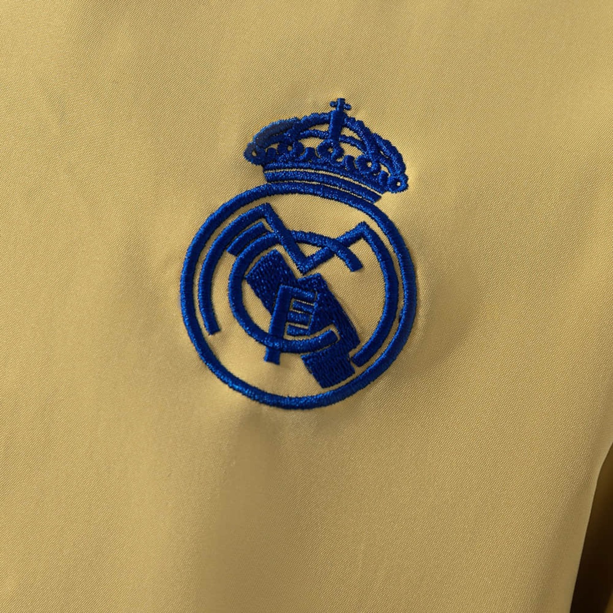 2026 Real Madrid Blue and Golden Reversible Windbreaker Sport Unifom