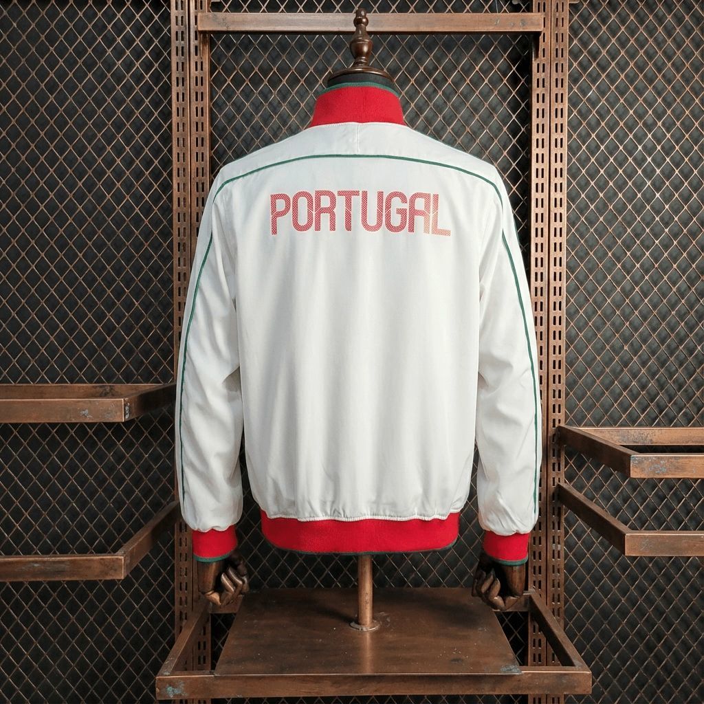 2010/11 Vintage Style Portugal White Windbreaker Sport Unifom