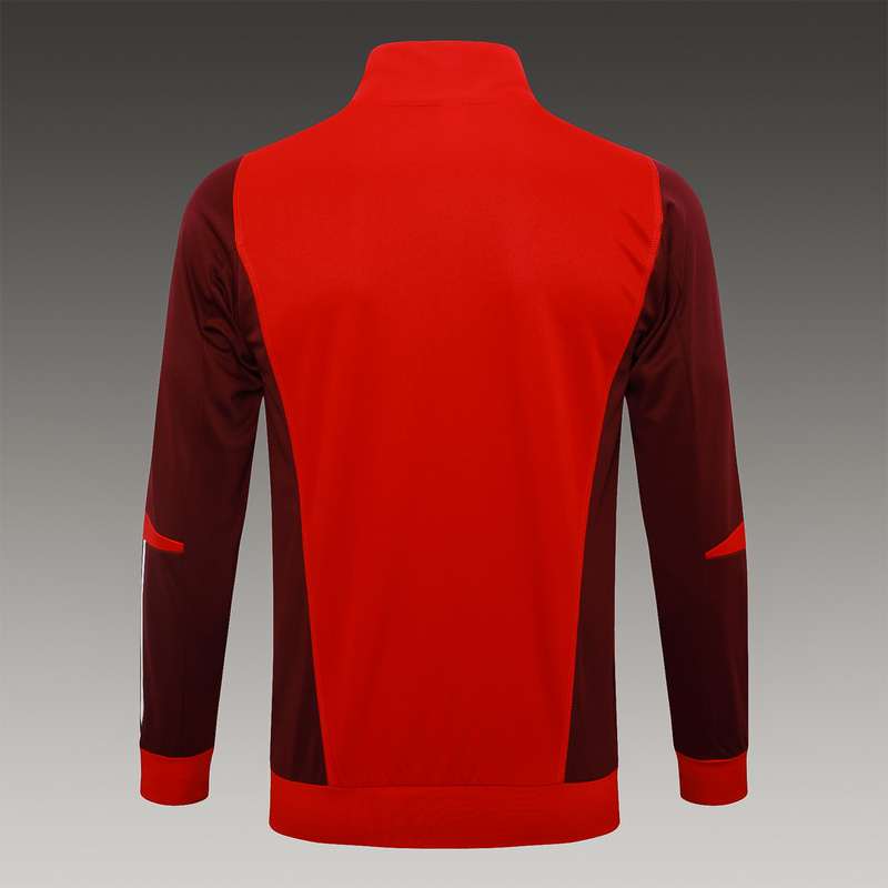 2024/25 Internacional Red Jacket Training Suit Set Football Team Shirt Sports Fashion