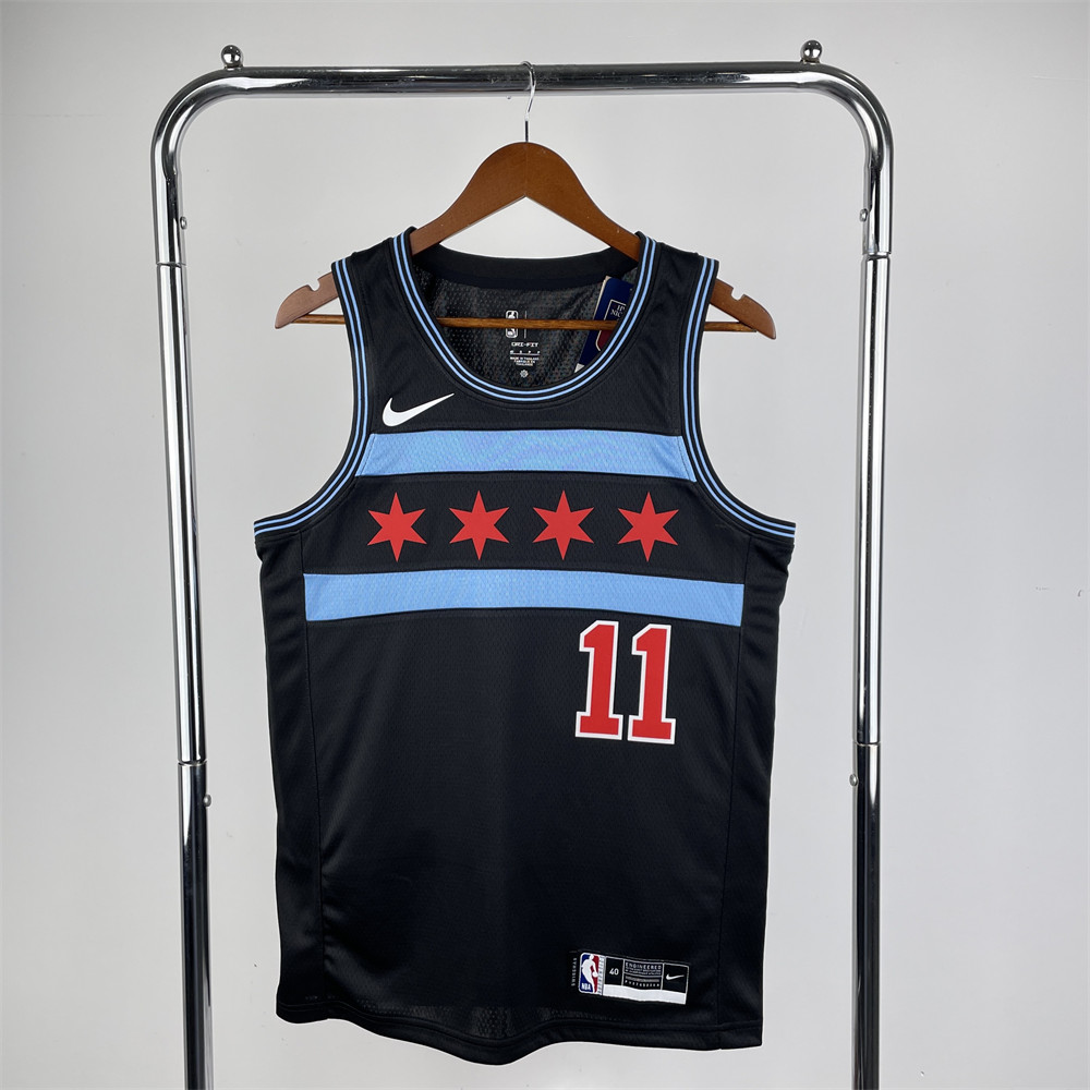 NBA Chicago Bulls DeROZAN#11 2019 Black JORDAN Edition Swingman Jersey S-XXL