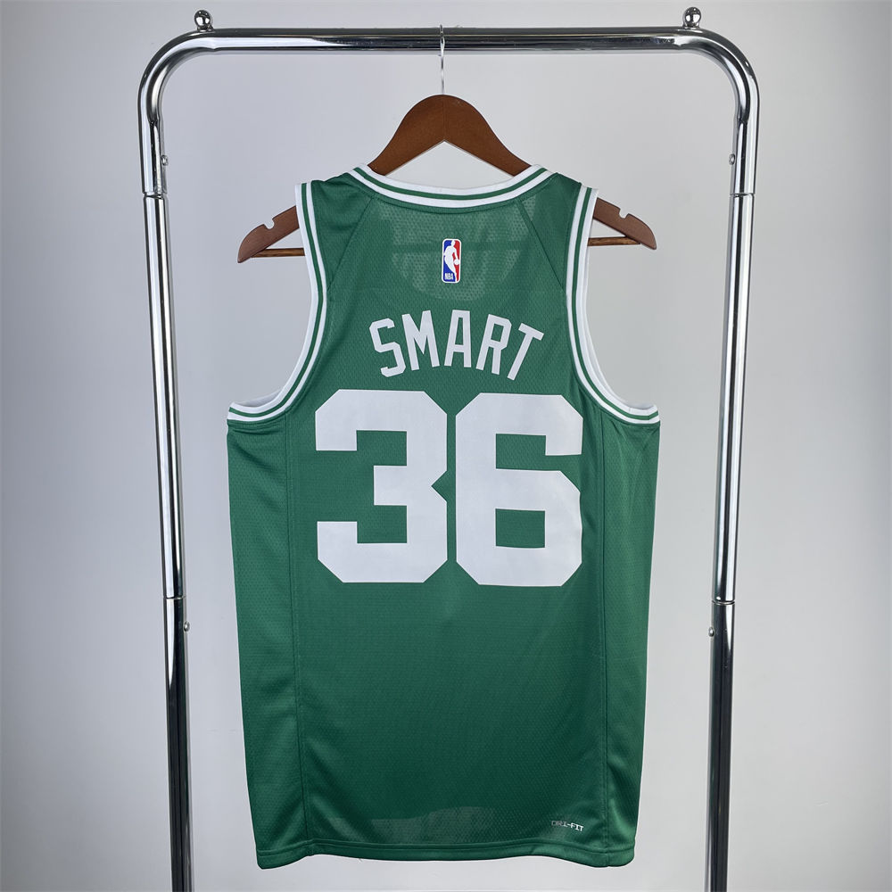NBA Boston Celtics Jayson SMART#36 2022/23 Kelly Green Icon Edition Swingman Jersey S-XXL