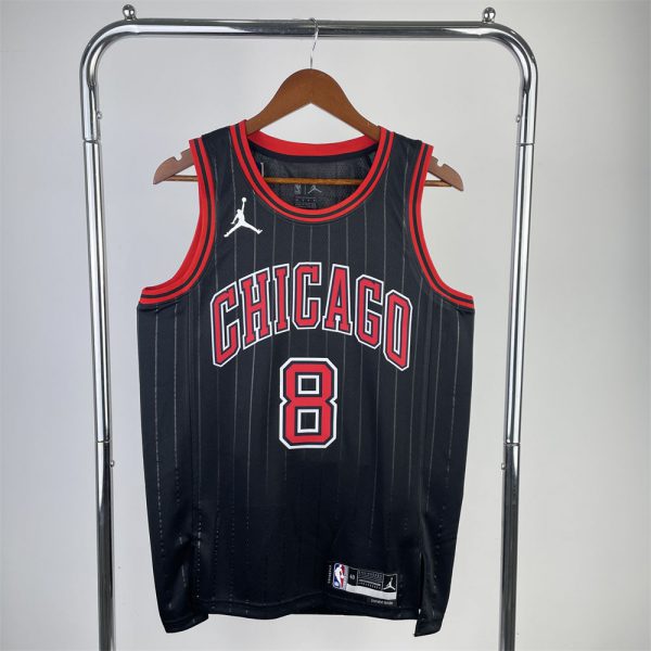 NBA Chicago Bulls Michael LAVINE#8 2022/23 Black JORDAN Edition Swingman Jersey S-XXL