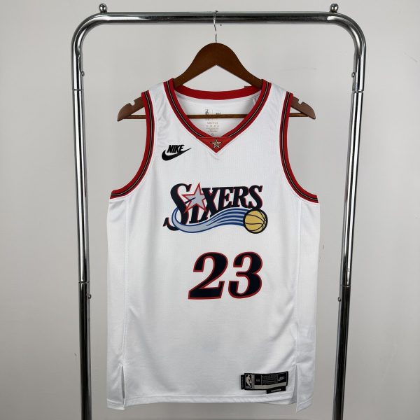 NBA Philadelphia 76ers 2026 Vintage Style White Jersey JAMES#23