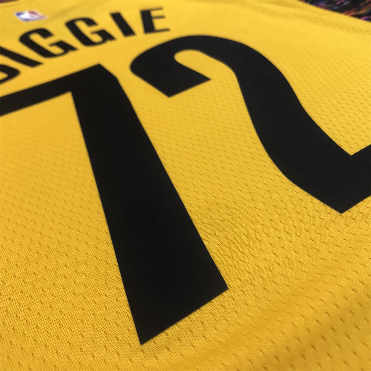 NBA Brooklyn Nets V-Neck Yellow Jersey BIGGIE#72 S-XXL