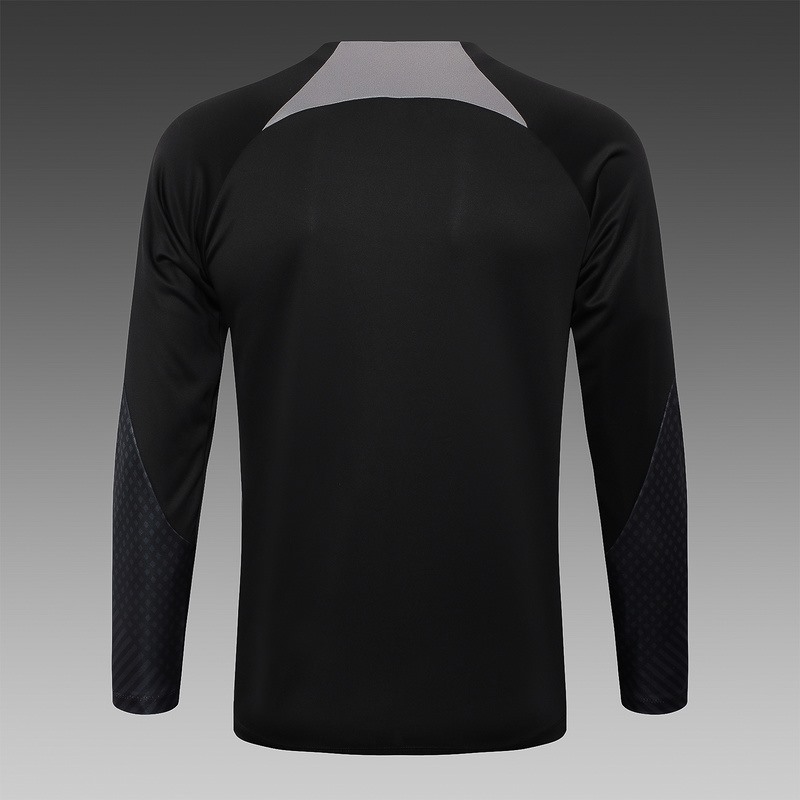 24/25 Corinthians Black Long-sleeved half-pull training kit Football team kit